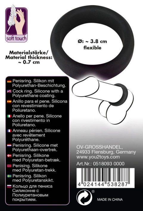 Pierścień Na Penisa Duży(3,8cm) - Black Velvets Pierścień Na Penisa Duży(3,8cm) - Black Velvets