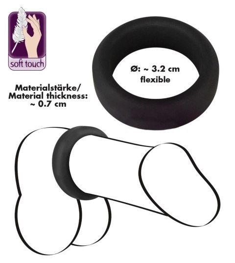 Pierścień Na Penisa Średni(3,2cm) - Black Velvets Pierścień Na Penisa Średni(3,2cm) - Black Velvets