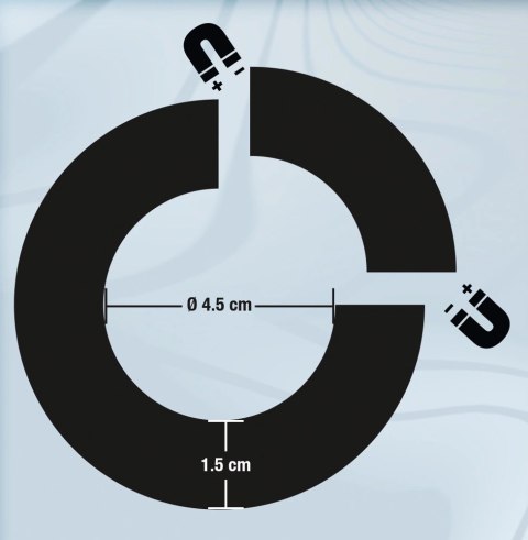 Sextreme - Pierścień Na Penisa Stalowy Magnetic Ball Stretcher 45 mm Sextreme - Pierścień Na Penisa Stalowy Magnetic Ball Stretcher 45 mm