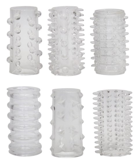 You2Toys - Zestaw nakładek na penisa - 6 sztuk You2Toys - Zestaw nakładek na penisa - 6 sztuk