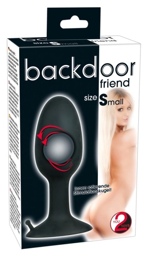 Backdoor Friend - Maly Zaokrąglony Korek Analny Z Kulką Stymulacyjną/Small Silicone Plug Backdoor Friend - Maly Zaokrąglony Korek Analny Z Kulką Stymulacyjną/Small Silicone Plug