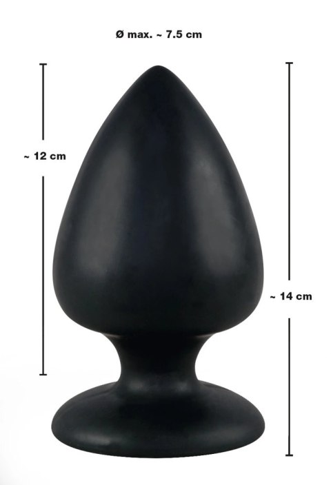 Bardzo Duży XXL Korek Analny Z Przyssawką - Black Velvets Bardzo Duży XXL Korek Analny Z Przyssawką - Black Velvets
