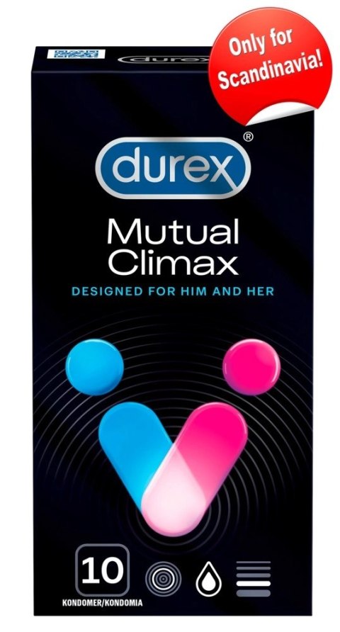Durex Mutual Climax - Prezerwatywy Z Żebrami Łatwe Zakładanie 10szt Durex Mutual Climax - Prezerwatywy Z Żebrami Łatwe Zakładanie 10szt