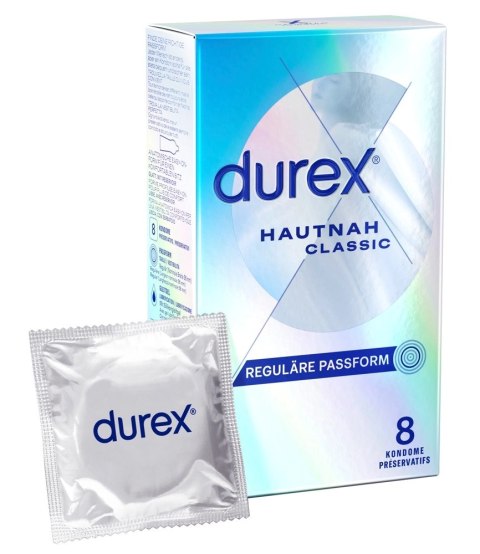 Durex - Najcieńsze Prezerwatywy Lateksowe Hautnah Classic 8 szt Durex - Najcieńsze Prezerwatywy Lateksowe Hautnah Classic 8 szt