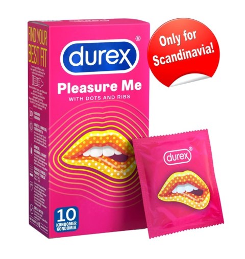 Durex Pleasure Me - Żeberkowane Prezerwatywy 10szt Durex Pleasure Me - Żeberkowane Prezerwatywy 10szt