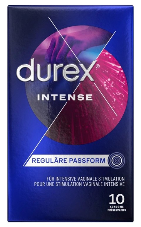 Durex - Prążkowane Prezerwatywy Miętowe Intense Orgasmic 10 szt Durex - Prążkowane Prezerwatywy Miętowe Intense Orgasmic 10 szt