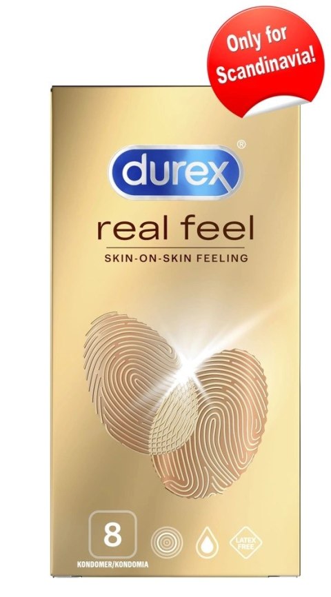 Durex Real Feel - Prezerwatywy Pozbawione Lateksu 8szt Durex Real Feel - Prezerwatywy Pozbawione Lateksu 8szt