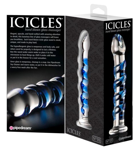 Icicles - Zakrzywione Szklane Dildo Z Wypustkami Icicles - Zakrzywione Szklane Dildo Z Wypustkami