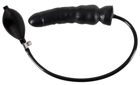 LATE X - Nadmuchiwane Lateksowe Czarne Dildo 20 CM LATE X - Nadmuchiwane Lateksowe Czarne Dildo 20 CM