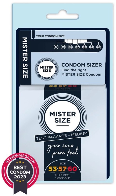 Mister Size - Lateksowe Prezerwatywy 3 Różne Rozmiary Mister Size - Lateksowe Prezerwatywy 3 Różne Rozmiary