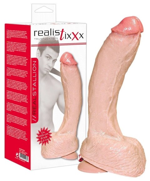 Realistixxx - Naturalne Dildo Z Żyłami Żołędziem I Jądrami 27.5cm Realistixxx - Naturalne Dildo Z Żyłami Żołędziem I Jądrami 27.5cm