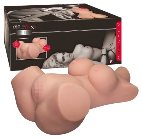 Realistixxx - Realistyczny Masturbator Z Rozłożonymi Nogami Biustem I Otworami Realistixxx - Realistyczny Masturbator Z Rozłożonymi Nogami Biustem I Otworami