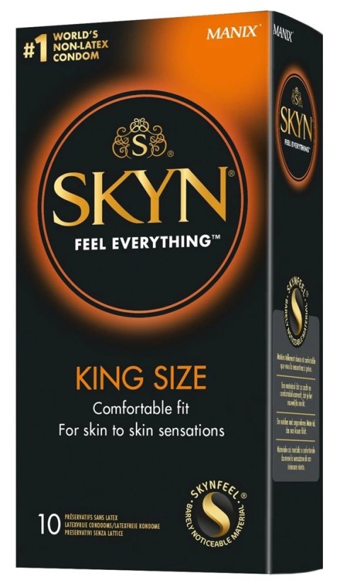 SKYN KING SIZE - Prezerwatywy Nielateksowe Długie 190 mm 10 szt SKYN KING SIZE - Prezerwatywy Nielateksowe Długie 190 mm 10 szt