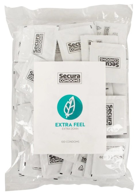 Secura Extra Feel - Prezerwatywy Extra Cienkie 100pcs Bag Secura Extra Feel - Prezerwatywy Extra Cienkie 100pcs Bag