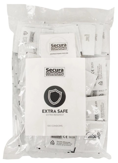 Secura Extra Safe - Prezerwatywy Extra Grube 100pcs Secura Extra Safe - Prezerwatywy Extra Grube 100pcs