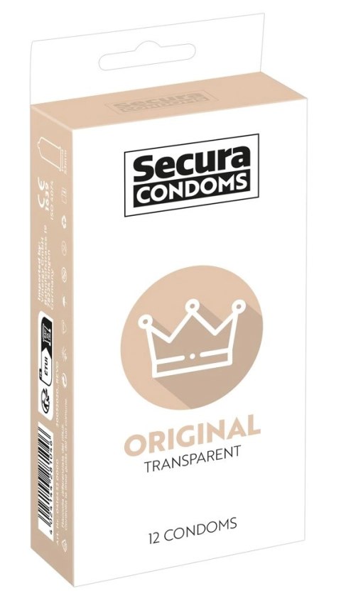 Secura Original - Prezerwatywy Klasyczne Z Wilgotną Powłoką 12pcs Box Secura Original - Prezerwatywy Klasyczne Z Wilgotną Powłoką 12pcs Box