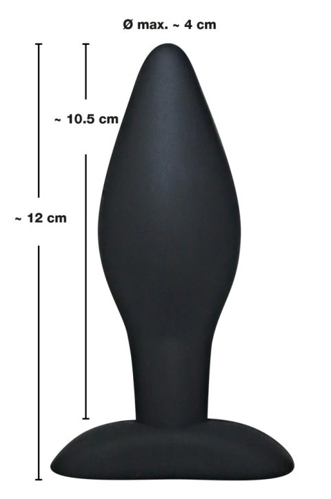 Silikonowy Korek Analny Duży(12cm) - Black Velvets Silikonowy Korek Analny Duży(12cm) - Black Velvets