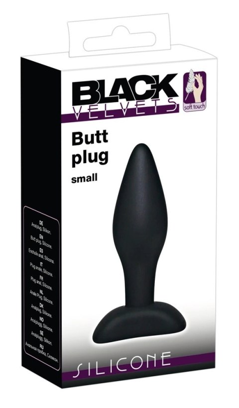 Silikonowy Korek Analny Mały(9cm) - Black Velvets Silikonowy Korek Analny Mały(9cm) - Black Velvets