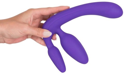 Strapless Strap-On - Dildo Do Dzikich Gier Z 3 Wtyczkami Fioletowy Strapless Strap-On - Dildo Do Dzikich Gier Z 3 Wtyczkami Fioletowy
