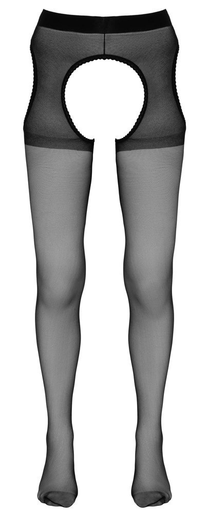 Cottelli LEGWEAR - Czarne Rajstopy Z Pasem Do Pończoch S/M Cottelli LEGWEAR - Czarne Rajstopy Z Pasem Do Pończoch S/M
