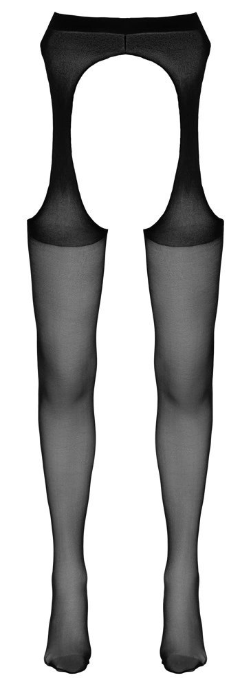Cottelli LEGWEAR - Rajstopy Z Wyglądem Pasa Do Pończoch Czarne S/M Cottelli LEGWEAR - Rajstopy Z Wyglądem Pasa Do Pończoch Czarne S/M