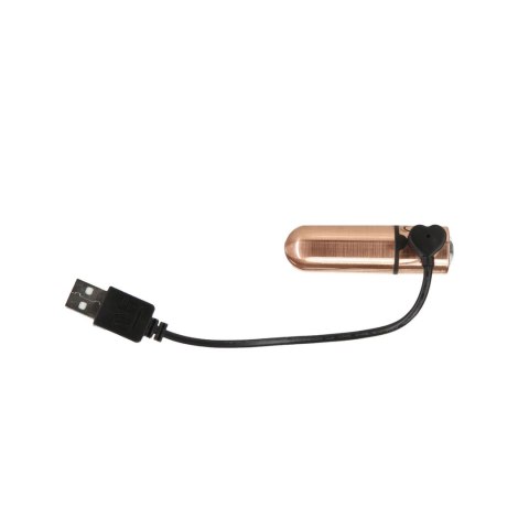 PowerBullet - Mini Wibrator 9 Funkcji Z Kryształem First Class Różowe Złote PowerBullet - Mini Wibrator 9 Funkcji Z Kryształem First Class Różowe Złote
