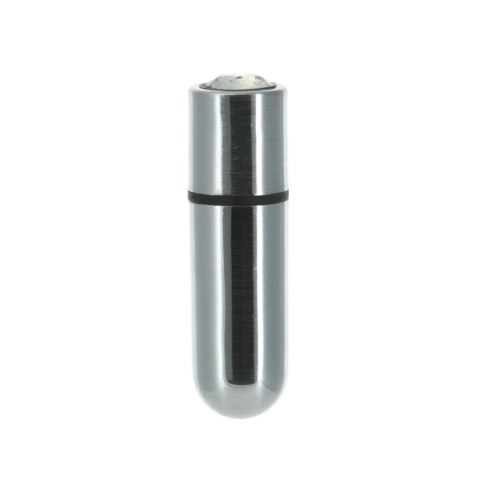 PowerBullet - Mini Wibrator 9 Funkcji Z Kryształem First Class Srebrny PowerBullet - Mini Wibrator 9 Funkcji Z Kryształem First Class Srebrny