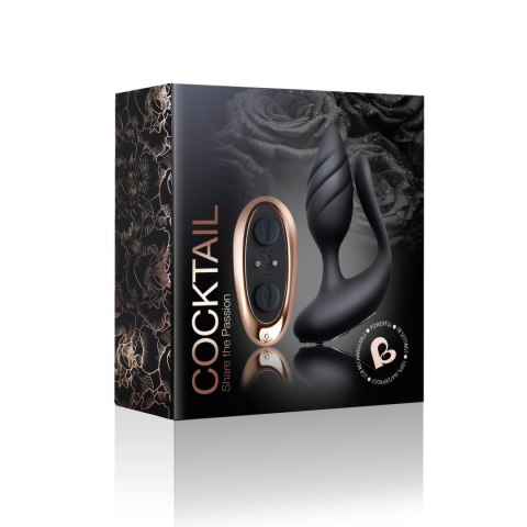 Rocks-Off - Wielofunkcyjny Wibrator Dla Par + Pilot Czarny Rocks-Off - Wielofunkcyjny Wibrator Dla Par + Pilot Czarny