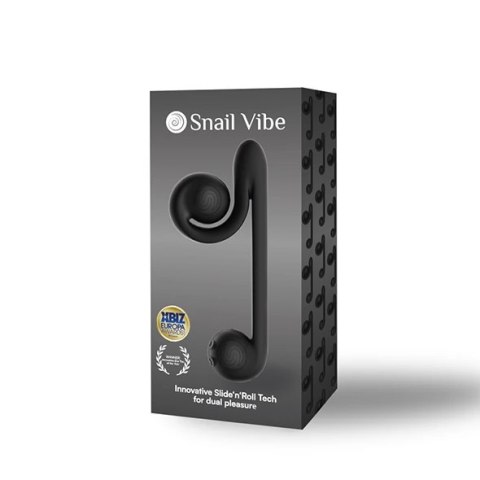 Snail Vibe - Luksusowy Wibrator Ze Stymulacją Łechtaczki Czarny Snail Vibe - Luksusowy Wibrator Ze Stymulacją Łechtaczki Czarny