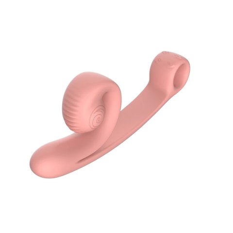 Snail Vibe - Podwójny Wibrator Stymulujący Punkt-G Curve Brzoskwiniowy Snail Vibe - Podwójny Wibrator Stymulujący Punkt-G Curve Brzoskwiniowy