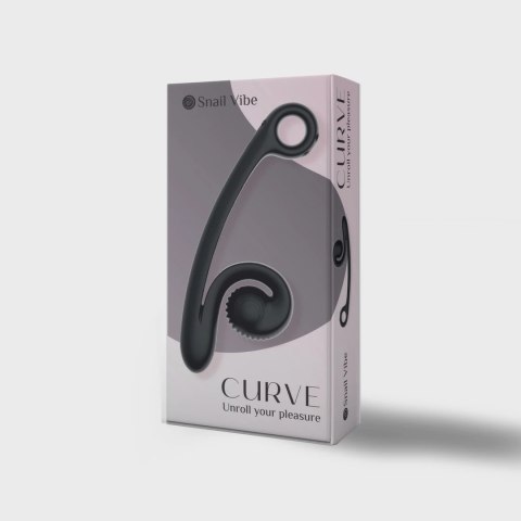 Snail Vibe - Podwójny Wibrator Stymulujący Punkt-G Curve Czarny Snail Vibe - Podwójny Wibrator Stymulujący Punkt-G Curve Czarny