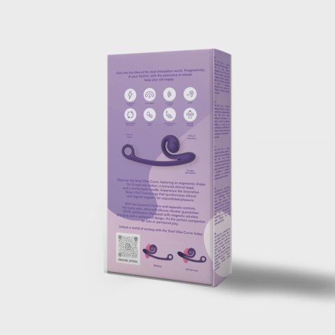 Snail Vibe - Podwójny Wibrator Stymulujący Punkt-G Curve Fioletowy Snail Vibe - Podwójny Wibrator Stymulujący Punkt-G Curve Fioletowy