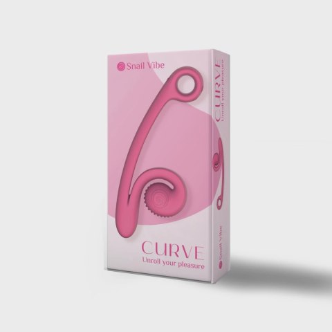 Snail Vibe - Podwójny Wibrator Stymulujący Punkt-G Curve Różowy Snail Vibe - Podwójny Wibrator Stymulujący Punkt-G Curve Różowy