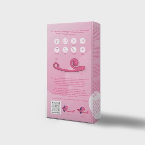 Snail Vibe - Podwójny Wibrator Stymulujący Punkt-G Curve Różowy Snail Vibe - Podwójny Wibrator Stymulujący Punkt-G Curve Różowy