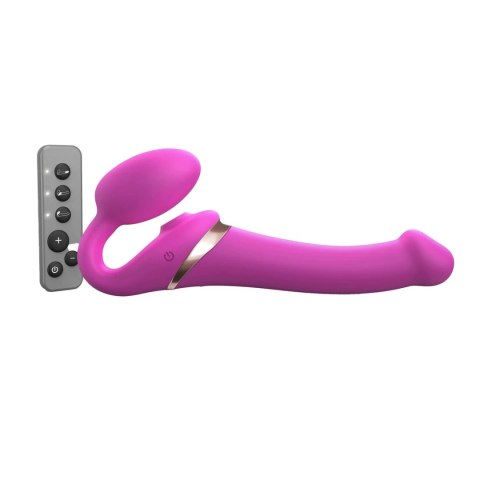Strap-On-Me - Wibrator Strap-On Z 3 Silnikami Fuksja M Strap-On-Me - Wibrator Strap-On Z 3 Silnikami Fuksja M