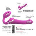 Strap-On-Me - Wibrator Strap-On Z 3 Silnikami Fuksja M
