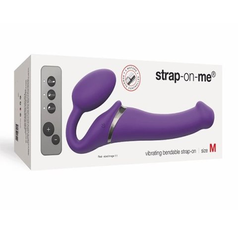 Strap-On-Me - Wibrujący Bez-paskowy Strap-On M Fioletowy Strap-On-Me - Wibrujący Bez-paskowy Strap-On M Fioletowy
