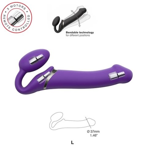 Strap-On-Me - Wibrujący Bez-paskowy Strap-On M Fioletowy Strap-On-Me - Wibrujący Bez-paskowy Strap-On M Fioletowy