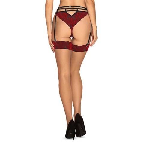 Obsessive - Cieliste Pończochy Z Zmysłową Koronką Sugestina L/XL Obsessive - Cieliste Pończochy Z Zmysłową Koronką Sugestina L/XL