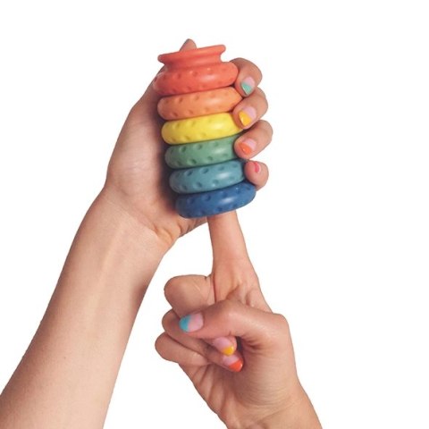 Ohnut - Klasyczne Miękkie Pierścienie 4 szt Kolorowe Ohnut - Klasyczne Miękkie Pierścienie 4 szt Kolorowe