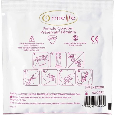 Ormelle - Prezerwatywa Dla Kobiet Vrouwencondoom 5 szt Ormelle - Prezerwatywa Dla Kobiet Vrouwencondoom 5 szt