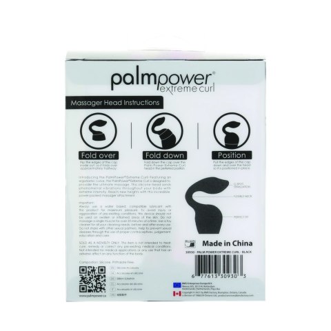 PalmPower - Nakładka Do Masażera Extreme Curl Czarna PalmPower - Nakładka Do Masażera Extreme Curl Czarna