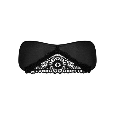 Obsessive - Satynowa Maska Z Koronką Satinia Mask Czarna Obsessive - Satynowa Maska Z Koronką Satinia Mask Czarna