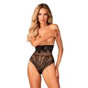 Obsessive Arienna Figi Wysokie Prześwitujące Czarny XL/2XL