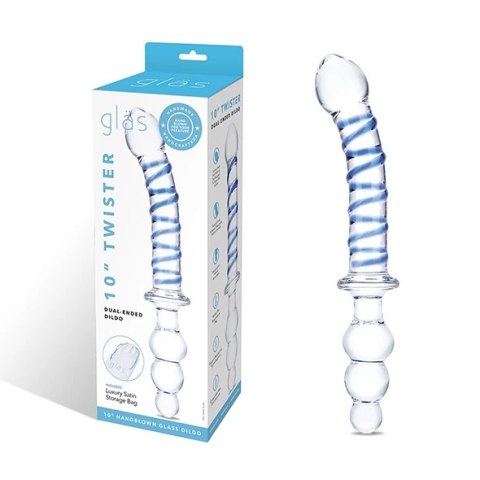 Glas - Podwójne Szklane Dildo Twister Glas - Podwójne Szklane Dildo Twister