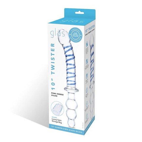 Glas - Podwójne Szklane Dildo Twister Glas - Podwójne Szklane Dildo Twister
