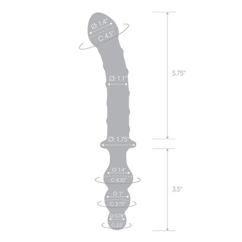 Glas - Podwójne Szklane Dildo Twister Glas - Podwójne Szklane Dildo Twister
