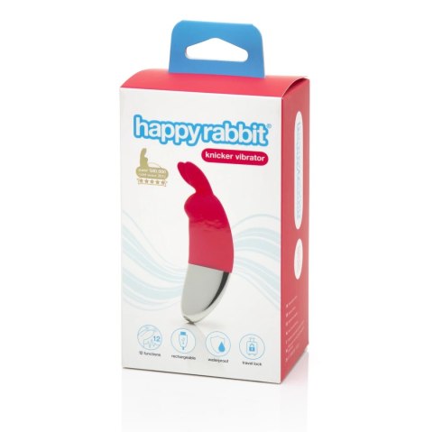 Happy Rabbit - Silikonowy Wibrator Do Majtek Z Uszami Knicker Happy Rabbit - Silikonowy Wibrator Do Majtek Z Uszami Knicker