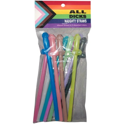 Kheper Games - Słomki W Kształcie Penisów All Dicks Naughty Straws Kheper Games - Słomki W Kształcie Penisów All Dicks Naughty Straws