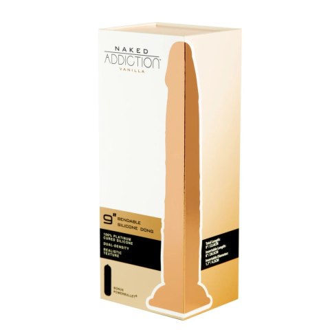 Naked Addiction - Silikonowe Dildo Bendable 22,8 cm Vanilla Naked Addiction - Silikonowe Dildo Bendable 22,8 cm Vanilla